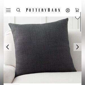 Pottery Barn Charcoal Decorative Pillow